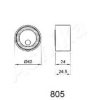 ASHIKA 45-08-805 Tensioner, timing belt